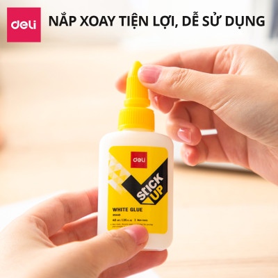 Keo Sữa Đa Năng 40ml Deli Dán Vải Giấy Decal Làm Đồ Handmade Slime Không Mùi Chất Lượng Cao