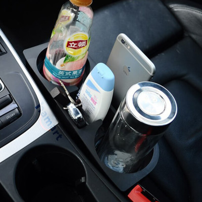 Khay Đựng Cốc Ô Tô Giá Nhựa Để Đồ Khe Ghế Đa Năng Trên Xe Hơi Tiện Lợi