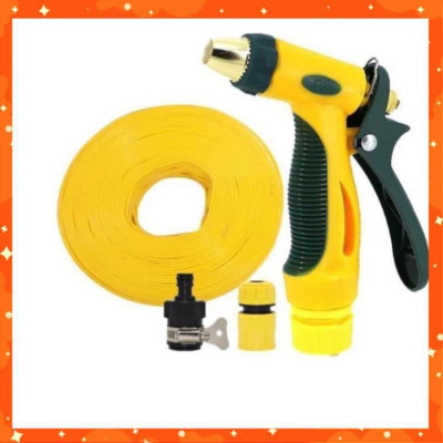 Bộ dây vòi xịt nước rửa xe,tưới cây tăng áp 3 lần 20m(cút nhựa nối 713-1) 206317