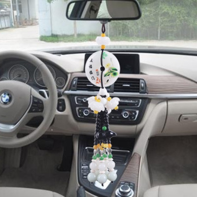 Khánh Treo Xe Ô Tô, Đồng Xu May Mắn vẽ họa tiết phong thủy, mang lại bình an trên mọi hành trình