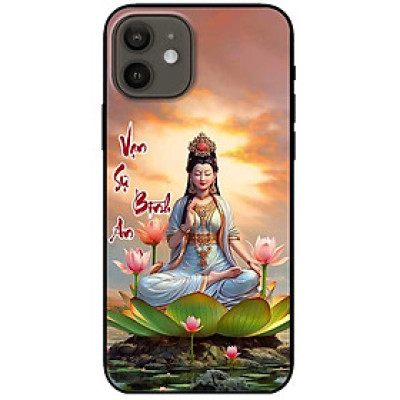 Ốp lưng cho IPhone 12 - 12 Pro - 12 Pro Max - 13 Mini - 13 - 13 Pro - 13 Pro Max - Phật Bà Vạn Sự - Hàng Chính Hãng
