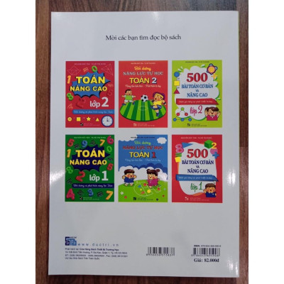 Sách - 500 bài toán cơ bản và nâng cao đánh giá năng lực phát triển tư duy lớp 2 (mới nhất)