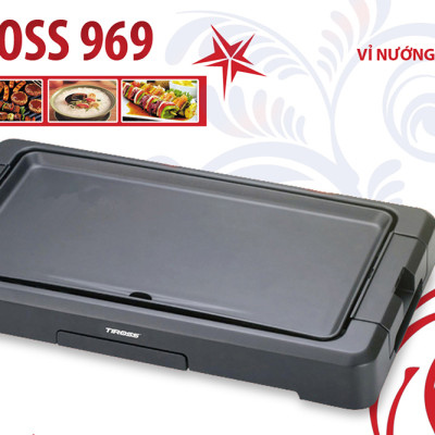 Vỉ Nướng Điện Tiross TS969 - Hàng chính hãng